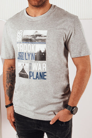 Moška majica s potiskom Barva siva DSTREET RX5452