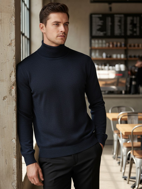 Moški mornarsko modri golf Dstreet WX2358