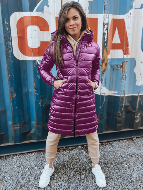Ženska prešita zimska bunda LESSI purple Dstreet TY5522