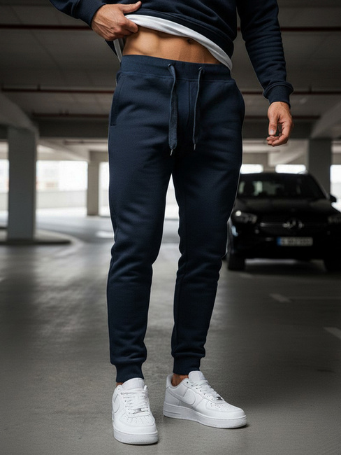 Moške spodnji deli trenirke Barva Mornarica DSTREET UX2707