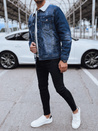 Ocieplana kurtka męska jeansowa niebieska Dstreet TX4727