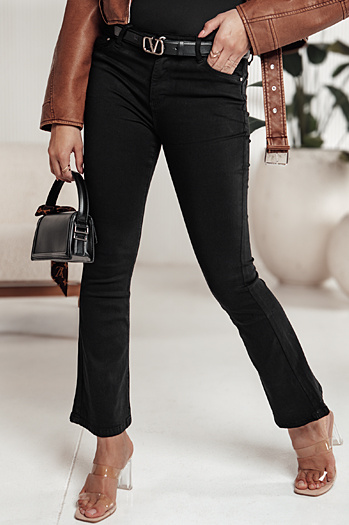 FREEREX ženske kavbojke bootcut black Dstreet UY2225