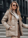 Ženska prešita jakna HIMES beige Dstreet TY4243