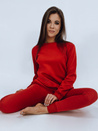 Ženski komplet trenirke AY0470 Barva rdeča DSTREET FITT