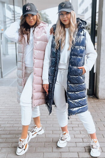 Ženski prešit telovnik GANTINI Barva Modra DSTREET TY3743