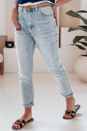 Ženske hlače iz džinsa JEWELSTAR blue Dstreet UY2444