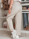 Ženske široke hlače MOBISKA light beige Dstreet UY2618