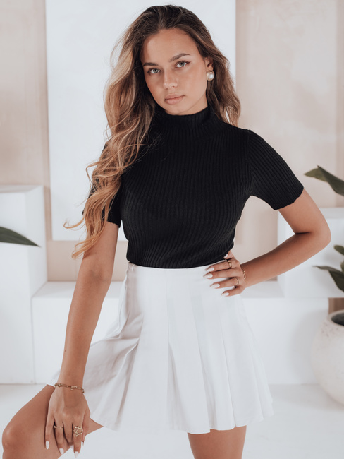 Ženski pulover s kratkimi rokavi GIRLGLORY black Dstreet MY2552