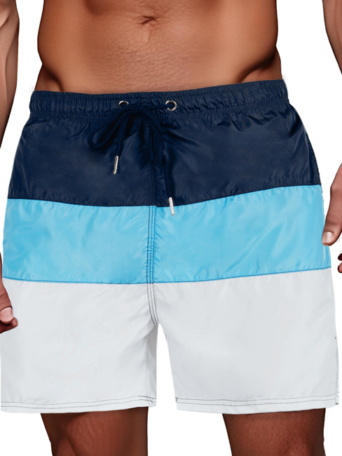 Moške mornarsko modre in bele kopalne hlače Dstreet SX2518