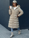 Ženski zimski plašč LUXWARM beige Dstreet TY4376
