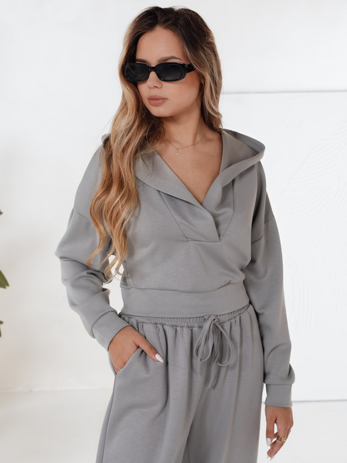 Ženski komplet majic THISE siva Dstreet AY1029