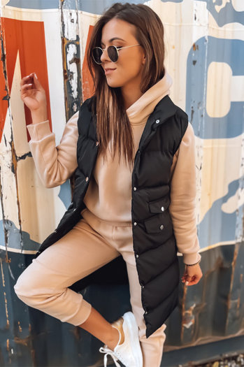 Ženska prešita jakna WILLY Barva Črna DSTREET TY2391