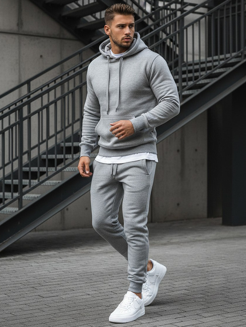 Moška jopa s kapuco Barva siva DSTREET BX3646