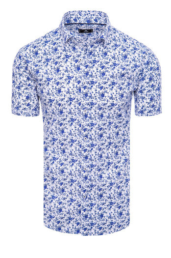 Moška srajca z kratkimi rokavi Barva Bela DSTREET KX1012