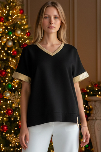 Ženska bluza SHINE LOVE črna Dstreet RY2912z