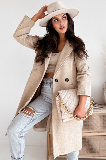 Ženski plašč HARVEST light beige Dstreet TY3883