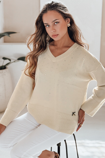 Ženski pulover VERALIA ecru Dstreet MY2517