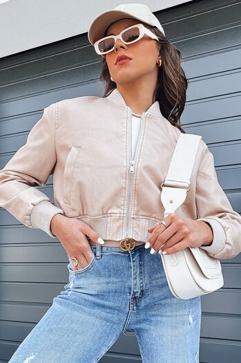 Ženska bomber jakna SANTOL Barva Bež DSTREET TY4339