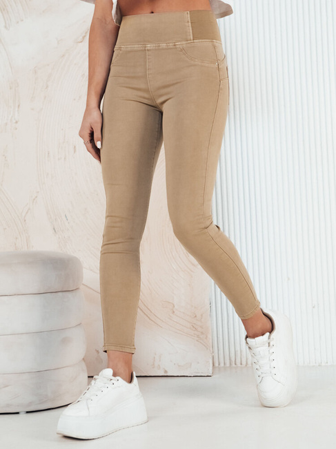 Ženske oprijete kavbojke ALTET Barva Temno bež DSTREET UY1922