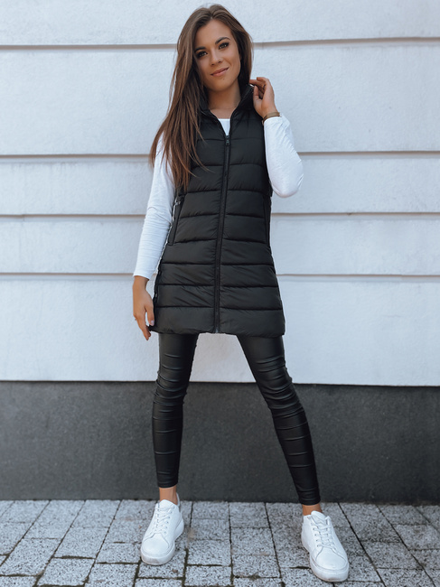 Ženski prešit telovnik BETHY Barva Črna DSTREET TY2252