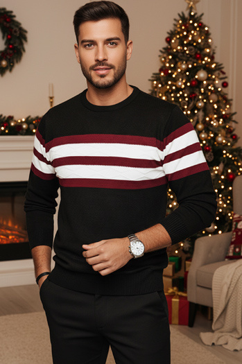 Moški črni pulover Dstreet WX2247z