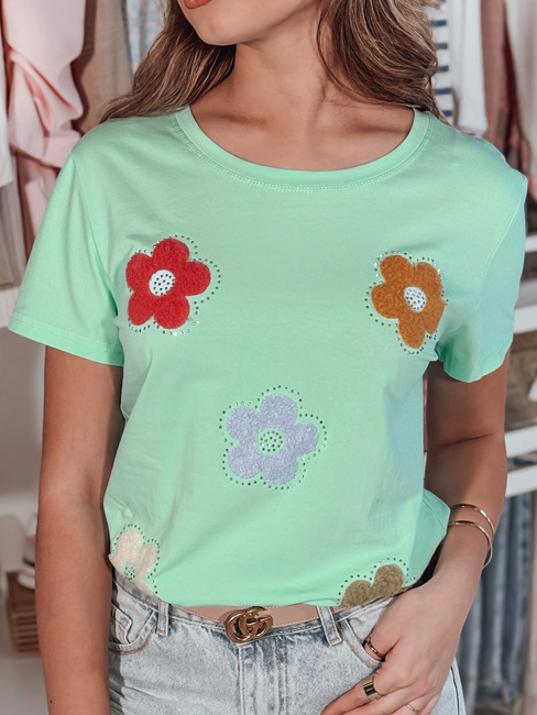 Ženska cvetlična majica DAISYLA mint Dstreet RY2743