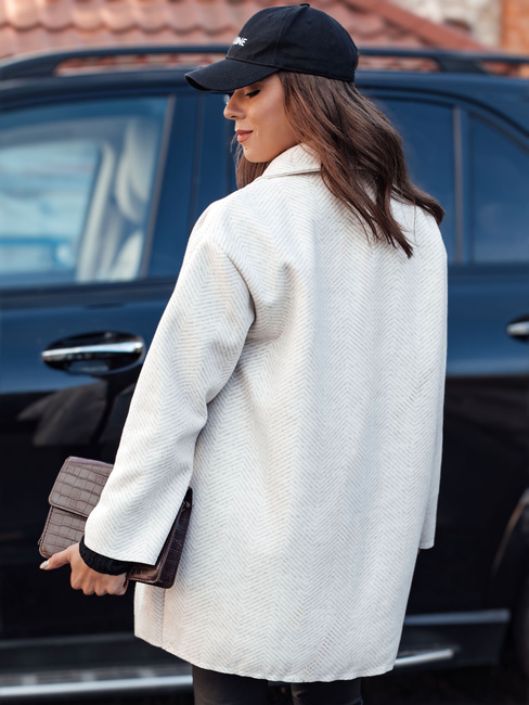 Ženski prevelik plašč ELEGANTWAY v sledeh bež barve Dstreet NY0698