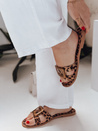 GLAMSTEP ženske japonke z leopardjim vzorcem Dstreet ZY0928