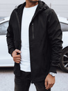 Moška prehodna softshell jakna s kapuco črna Dstreet TX4819