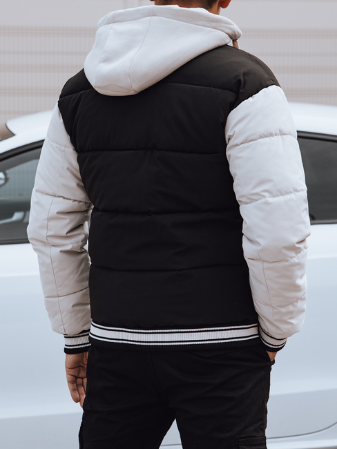 Moška zimska jakna s kapuco črna Dstreet TX4879