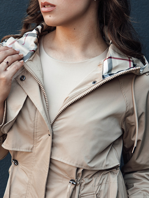 Kurtka damska parka MOZA beżowa Dstreet TY4407