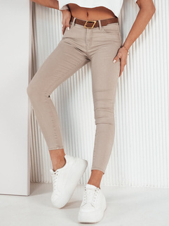 Ženske jeans hlače LODGE light beige Dstreet UY1735_1