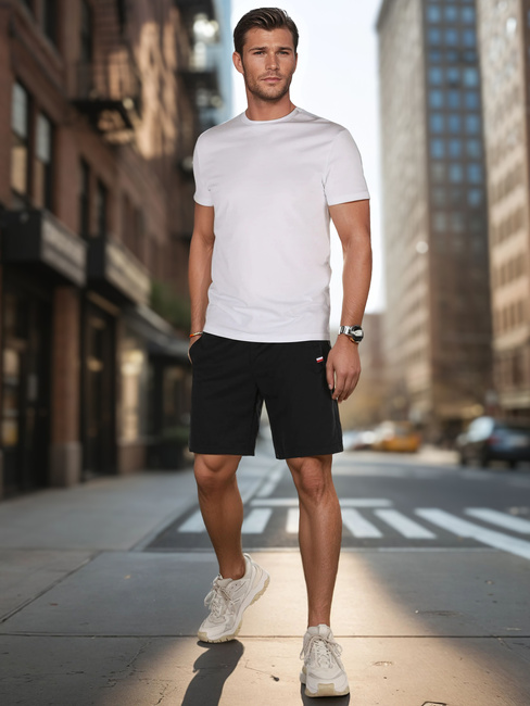 Moške črne športne hlače Dstreet SX2486