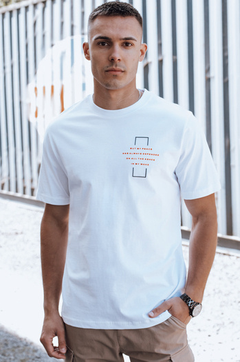 Moška bela majica Dstreet RX5529