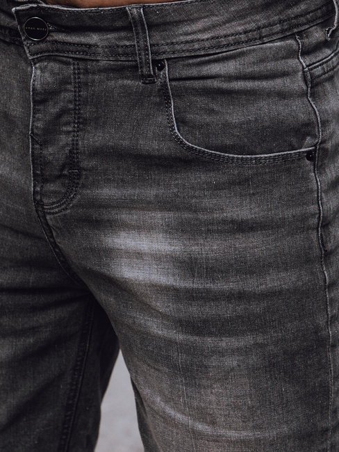 Moške temno sive kratke hlače iz džinsa Dstreet SX2398