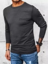 Moška majica z dolgimi rokavi Barva Temno siva DSTREET LX0561