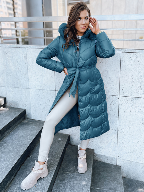 Ženski zimski plašč SCARLET mornarsko modra Dstreet TY5518