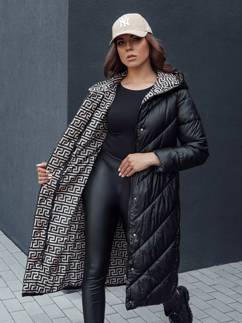 Płaszcz zimowy damski pikowany CELESTIE czarny Dstreet TY4513