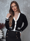 FUZZY ženski pulover črne barve Dstreet MY2367