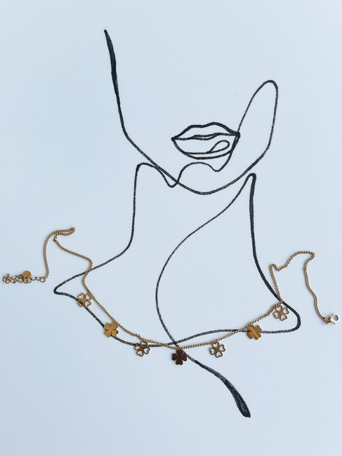 Ženska ogrlica MUNDHIDO Barva zlati DSTREET IY0071