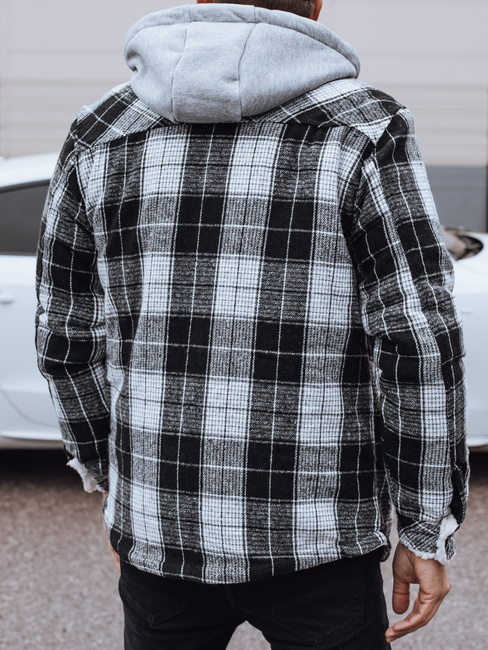 Moška izolirana jakna s kapuco črna Dstreet TX4956