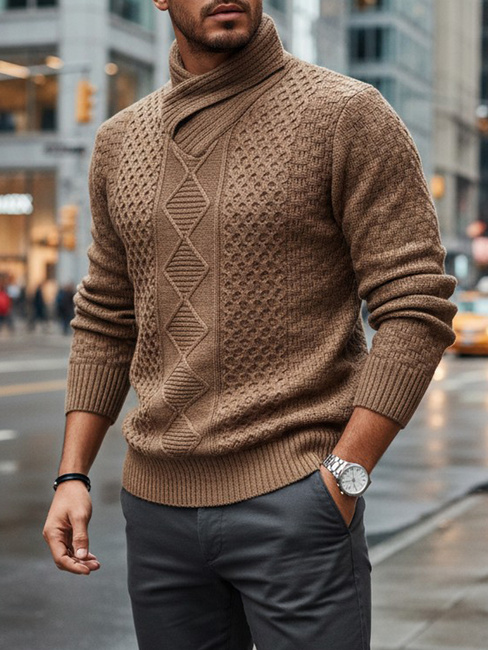 Moški kamelji pulover Dstreet WX2255