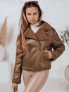 Ženska jakna SOFTSTILL iz semiša s kameljo ovčjo kožo Dstreet TY4747