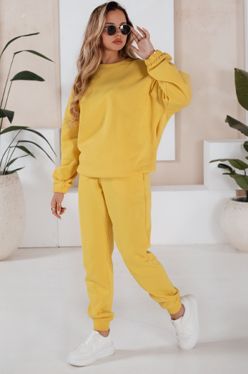 Ženski komplet trenirka ARIELLA PREMIUM rumena Dstreet AY0734