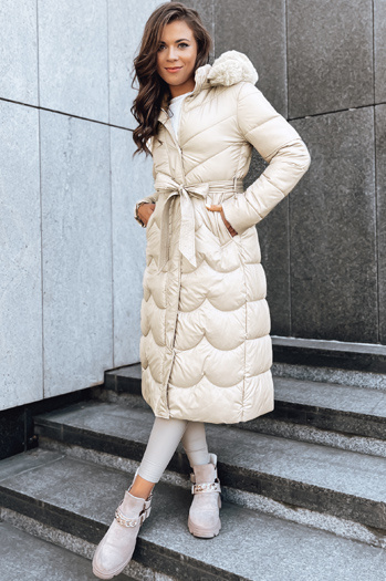 Ženski zimski plašč SCARLET white Dstreet TY5516