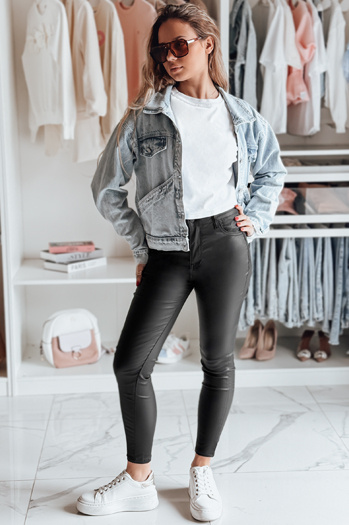 BLACKVIBE ženske hlače črne Dstreet UY2253