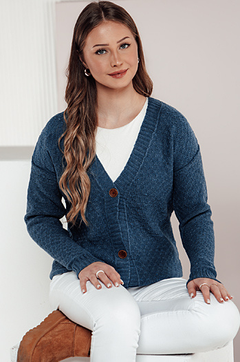 Ženski pulover CHICLINE blue Dstreet MY2400