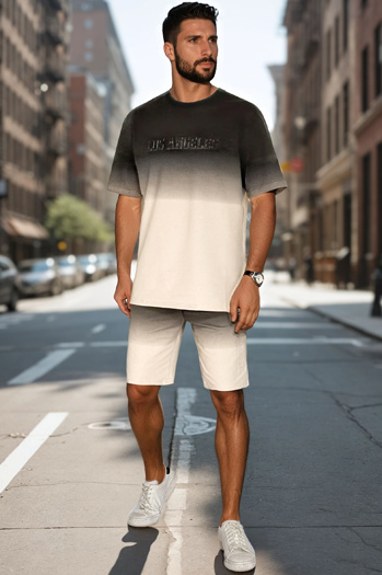 Moški ombré beli komplet Dstreet AX0804