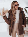 Ženske zimske jakne SALVONA brown quilted Dstreet TY4998