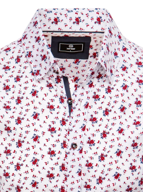 Moška vzorčasta srajca Barva Bela DSTREET DX2396